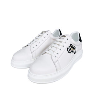 Karl Lagerfeld KL4E9988 Kitty-KL Cartoon Logo White Low Top Sneakers