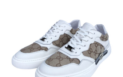 Chanke CC Pattern 02 White Low-top Sneakers